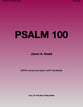 Psalm 100 SATB choral sheet music cover